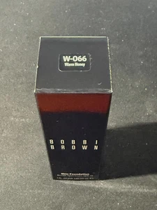 Bobbi Brown Skin Foundation SPF 15 - W-066 Warm Honey - 1 oz/30 ml - New In Box - Picture 1 of 2