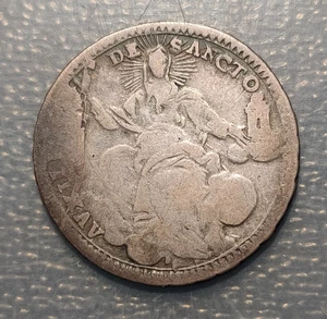 ESTADOS PAPALES PIO VI DOPPIO GIULIO 1788 - Picture 1 of 2