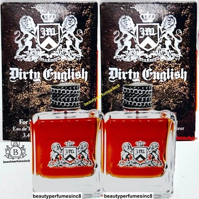 Lot Of 2 ~ Dirty English By **JUICY COUTURE** 3.3/3.4oz. EDT Spray For Men New - Image 1 of 3
