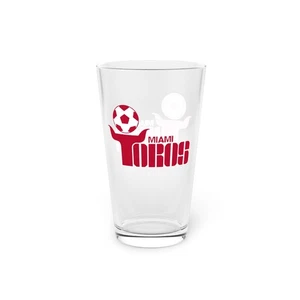 Miami Toros Pint Glass 16 oz - squadra di calcio NASL - Foto 1 di 3
