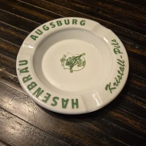 Vintage Hasenbräu Augsburg Kristall Pils Ashtray - Picture 1 of 3