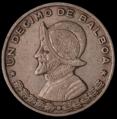 Panama - 1/10 Balboa - 1961 - KM#24 - J - Image 1 of 3