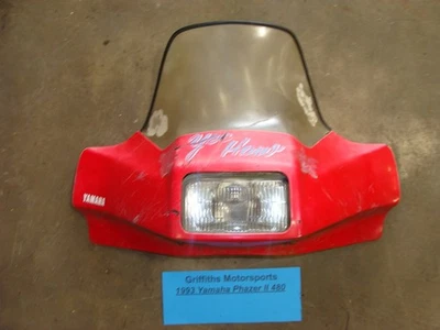 1993 YAMAHA PHAZER 2 II PZ480 fairing windshield headlight wind screen shield - Image 1 of 4