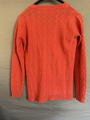 Liz And Co Orange Women’s Sweater Long Sleeve Size Medium  - Image 1 of 2