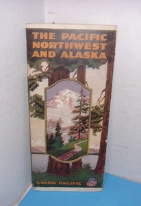 Rare Union Pacific Railroad The Pacific and Alaska Antique Brochure w/ Map - Picture 1 of 10