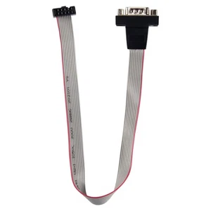 DB9 RS232 To 10 Pin Ribbon Cable Connector Adapter B4W54653 - Afbeelding 1 van 7