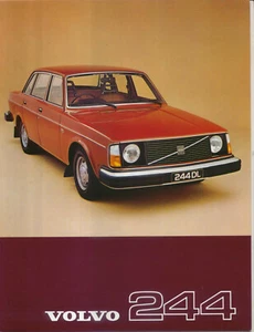 Volvo 244 Saloon DL GL 1976-77 Original UK Sales Brochure single sheet 1977 - Picture 1 of 1