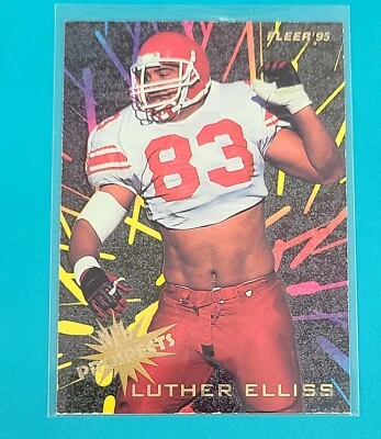 1995 Fleer NFL Prospects #7 Luther Elliss Utah Utes FOOTBALL Card 9A - Image 1 of 2