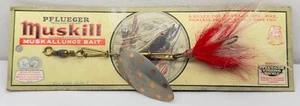 Vintage Pflueger Muskill Muskallunge Bait Muskie Lure 2466 Sz 7 In-Line Spinner - Picture 1 of 6