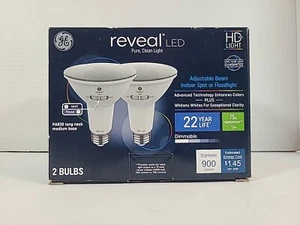 GE 2pk 75W Reveal PAR30 LED Light Bulbs - Picture 1 of 5