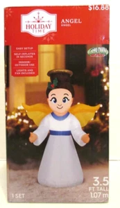 NEW Gemmy Airblown Holiday Time 3.5' Christmas Angel Inflatable - Picture 1 of 6