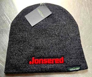 Jonsered meliert schwarz Winter Beanie Mütze individuell bestickt NEU vom Händler - Bild 1 von 6