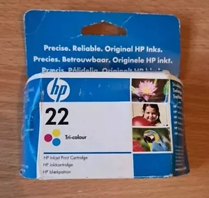 Cartucho de tinta tricolor HP 22 C9352AE caducado 2008 nuevo y sellado - Imagen 1 de 2