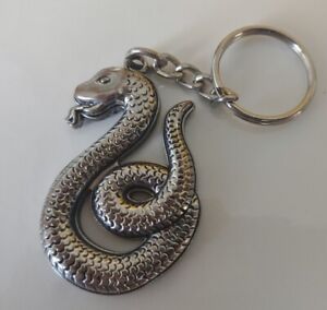 Metallic Slytherin SNAKE Harry Potter Keychain  