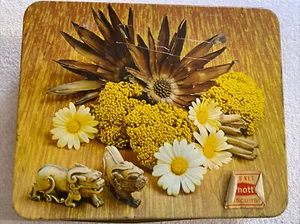 Arnotts Biscuit Tin 3LB Flowers Lion Rectangle 287mm x 235mm x 75mm Used - Picture 1 of 7