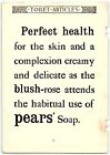 1893 PEARS SOAP TOILET ARTICLES PERFECT SKIN HEALTH VINTAGE ADVERTISEMENT Z326