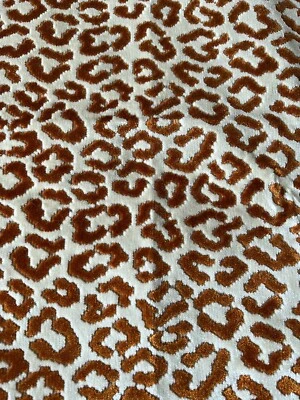 TELA DE TERCIOPELO CORTE MANCHADO LEOPARDO ITALIANO BRUNSCHWIG & FILS SPICE "PANTHERE VELVET" Foto 1 de 4