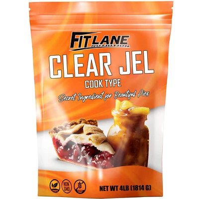 FIT LANE NUTRITION Clear Jel For Canning 4 lbs - Cook Type Corn Starch Powder for Pies and Baking