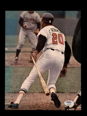 Frank Robinson PSA DNA Signed Vintage 8x10 Photo Autograph Orioles - Image 1 of 2