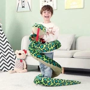 Huge 106" Snake Stuffed Animal Plush Toy Giant Cobra Cute Jumbo Soft Toys - Picture 1 of 4