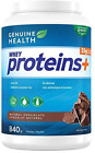 Genuine Health Whey Proteins+, Natural Chocolate Protein Powder, 25G Protein, 1G