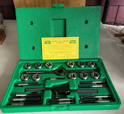 NEW 24 PC ACE HANSON 371412 SET NO. 4 TAP AND DIE SET N.C/N.F SIZE 1/4-1/2 - Image 1 of 4
