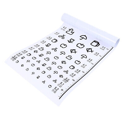Eye Chart For Kids Eye Vision Test Chart Visual Acuity Chart Eye Exam Chart • 5.99£