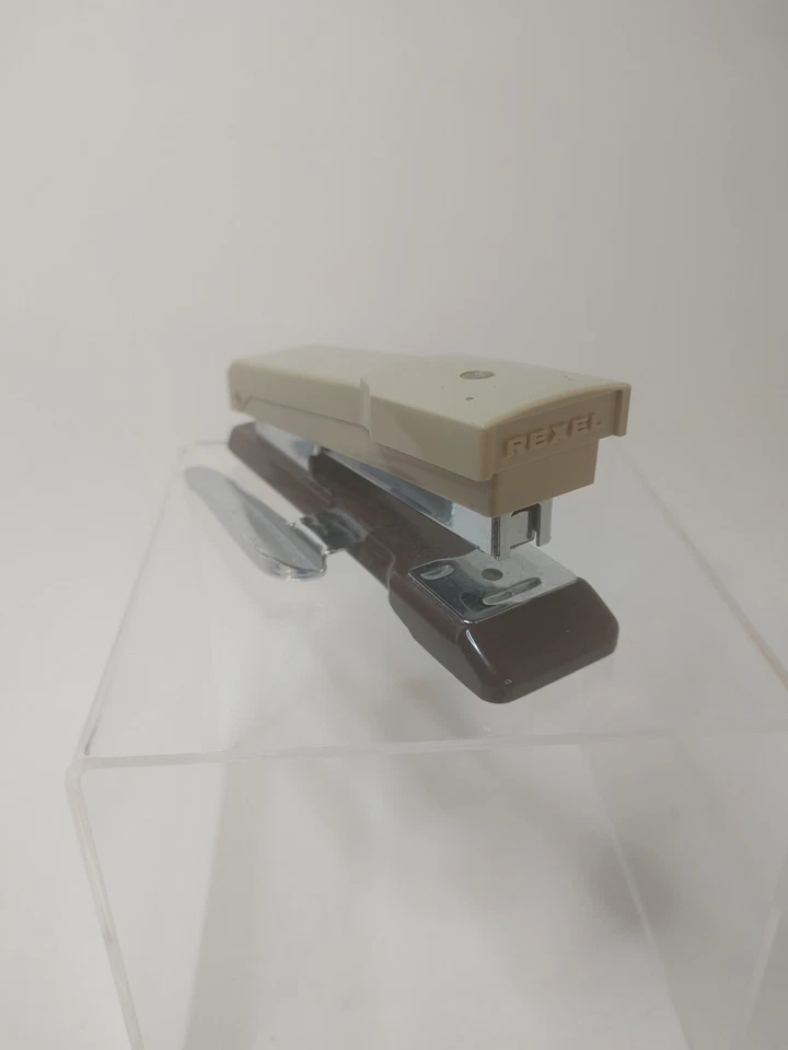 Rexel Taurus Stapler Tan & Brown Works Great, England VINTAGE W/ Remover! - Image 1 of 1