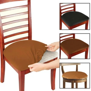 Universal Elastic Seat Cover Wedding Dining Room Office Chair Seat Cushion Cover - Picture 1 of 14