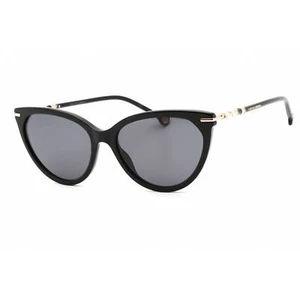 Carolina Herrera Women's Sunglasses Black Cat Eye Full Rim HER 0093/S 0807 IR - Picture 1 of 2