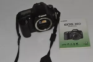 *TC* Canon EOS 30D 8.2MP Digital SLR Camera Body w/ MANUAL (JTV70) - Picture 1 of 4