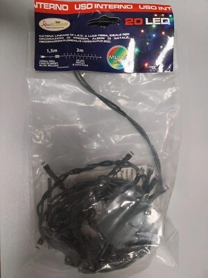 XMASKING Serie Lineare 20 minibulbi led multi Luci Presepe interno Xmas King