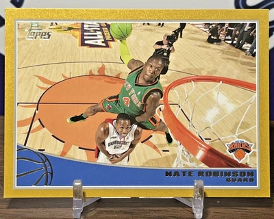 2009-10 Topps Gold #199 Nate Robinson /2009 Dunk Contest w/ Dwight Howard - Image 1 of 3