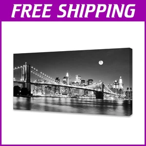 Brooklyn Bridge Night View Painting - Picture 1 of 10