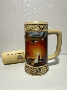 Miller Genuine Draft Ducks Unlimited Terry Redlin The Sharing Season Stein 1996 - Picture 1 of 16