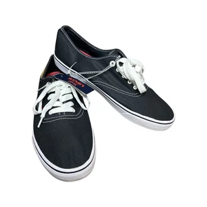 Neu mit Etikett Levi’s Herren-Sneaker blau weiß Canvas Schnürschuhe Lederdetails Freizeit Größe 13 - Bild 1 von 9