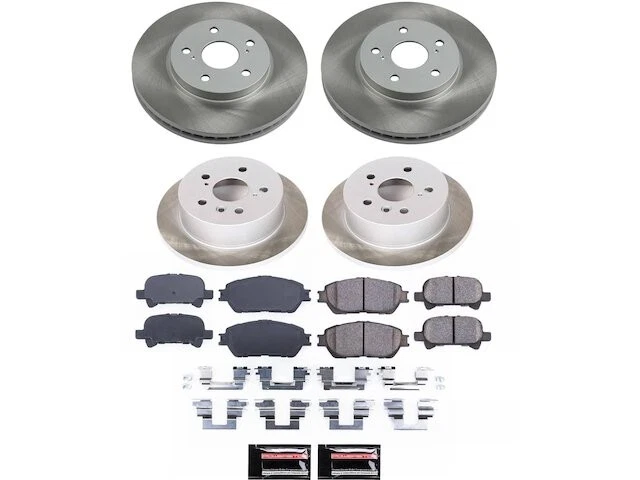 Kit de pastillas de freno y rotor delanteras y traseras para Toyota Solara 2005 2004-2008 MN994HT Foto 1 de 1