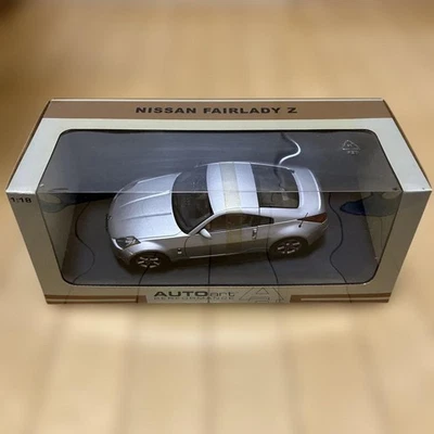 Nissan Fairlady Z 1/18 Silber Druckguss Modellauto AutoArt Neu in Box - Bild 1 von 4