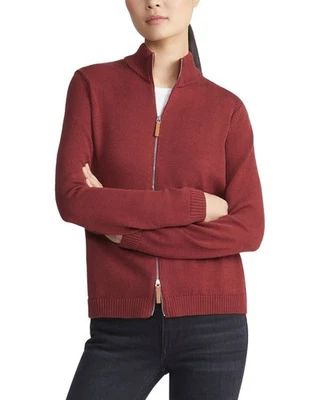 Suéter Bomber Lafayette 148 New York Ajustado Mezcla Seda Para Mujer Rojo Xs Foto 1 de 4