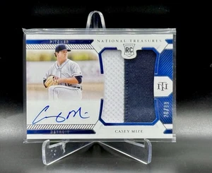2021 Panini National Treasures Casey Mize Rookie Patch Auto /99 Detroit Tigers - Picture 1 of 2