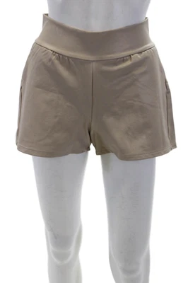 Mini Pantalones Cortos Informales Commando Mujer Texturizados Cintura Alta Beige Talla XS Foto 1 de 4