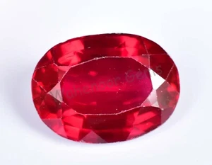 18.65 Ct Natural Blood Red Ruby Oval Certified Mozambique Stunning Gemstone - Picture 1 of 6