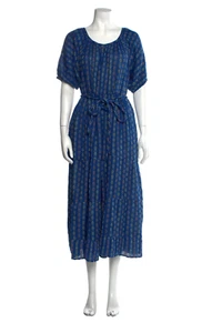 Ace & Jig Blue Polka Dot Dress Size Large Pristine Condition - Picture 1 of 3