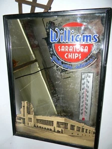 Sehr seltener Williams Saratoga Chips Promo Spiegel markiert - Bild 1 von 10