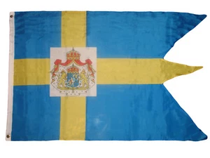 3X5 Sweden Royal Standard Premium Flag 3'x5' Swallow Tail Banner Super Polyester - Picture 1 of 5