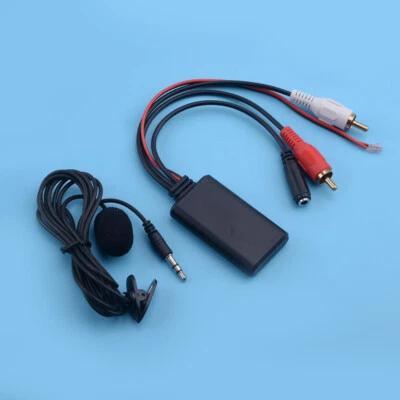 zye 1.5M 2RCA Bluetooth adaptateur de connexion sans fil AUX Music Mic voiture - Image 1 of 4