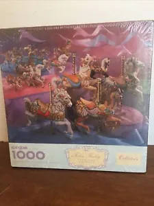 New! Tobin Fraley Carousel Animals 3D 1000 Piece Puzzle  24" x 30" Inches  - Picture 1 of 5