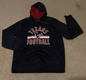 Houston Texans Large Hoodie Team Bekleidung Fußball Herren dunkelblau Fleece gefüttert - Bild 1 von 7