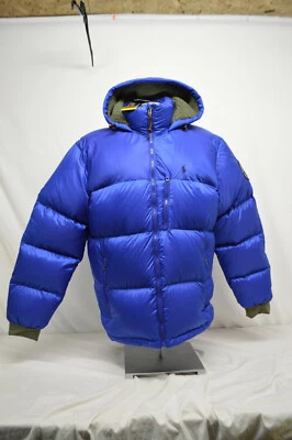 NUEVO Abrigo Polo Ralph Lauren 750 Plumón Deportistas Vida Silvestre Puffer Azul Para Hombres Talla MED Foto 1 de 4