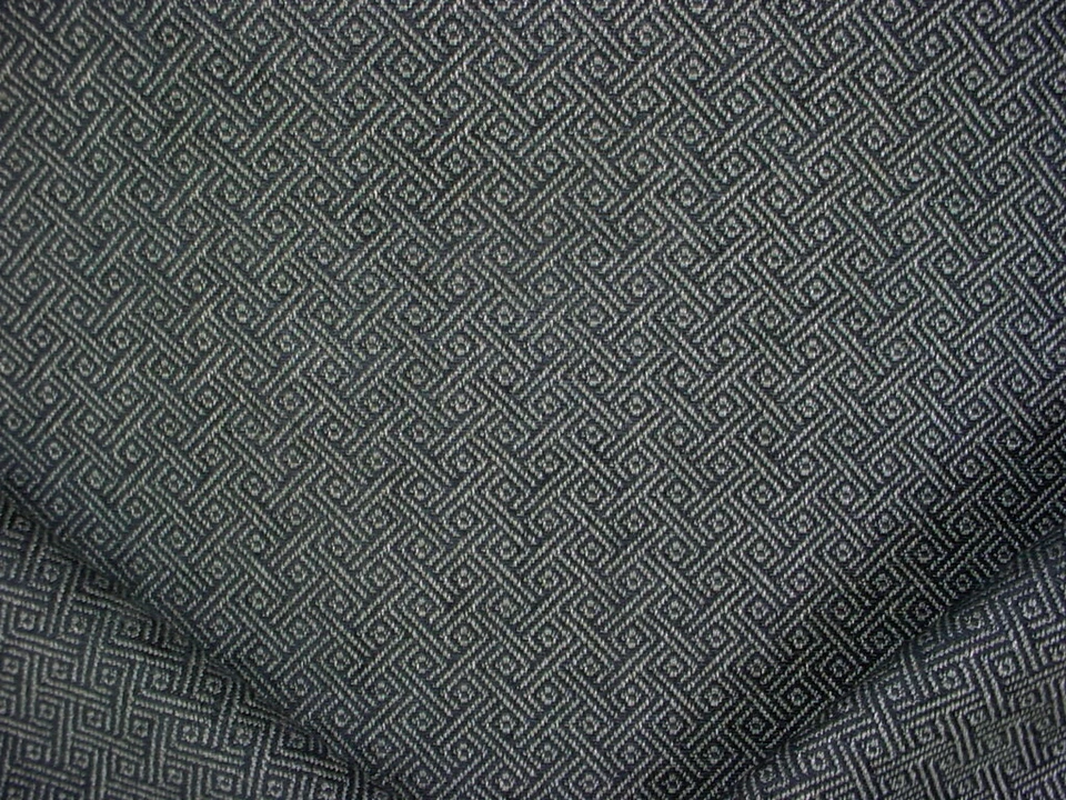 Brunschwig et Fils BF10727-680 Dara Indigo Greek Key Drapery Upholstery Fabric - Image 1 of 3